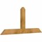 Ekena Millwork Portland Rough Sawn Timber Gable Bracket, Western Red Cedar, 48"W x 22"H x 2"D x 4"F, 11/12 Pitch GBW048X22X0204POR00RWR - alternate 4